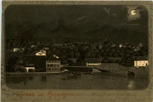 Gruss aus Rosenheim - Litho -420626