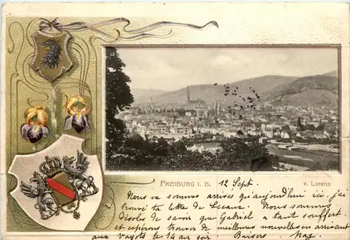 Gruss aus Freiburg - Litho -420680