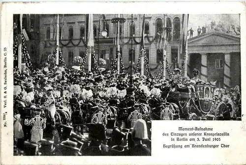 Berlin - Einzug unserer Kronprinzessin 1905 -421438