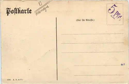 Berlin - Unser Kaiser an der Spitze der Fahnencompagnie -421528