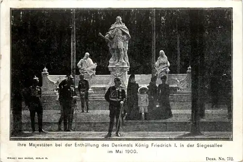 Berlin Enthüllung des Denkmal König Friedrich I -421390