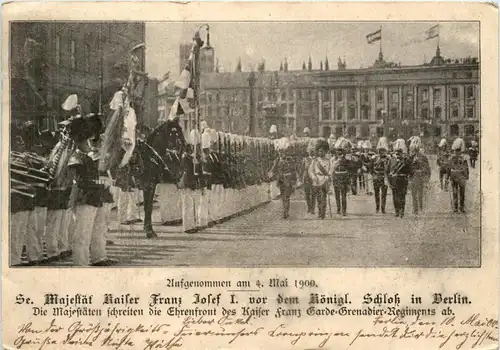 Berlin - Kaiser Franz Josef I vor dem Schloss -421416