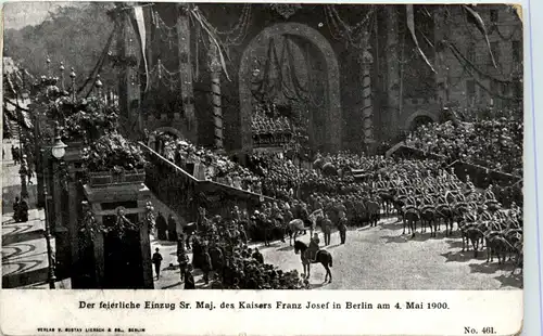 Berlin - Einzug Kaiser Franz Josef 1900 -421608