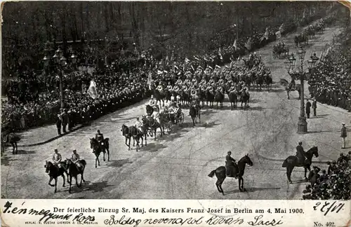 Berlin - Einzug Kaiser Franz Josef 1900 -421634