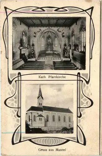 Gruss aus Mantel - Kath. Pfarrkirche -421810