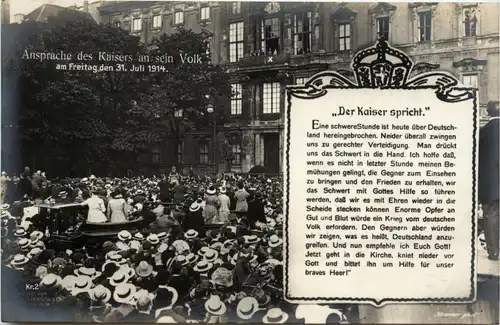 Berlin - Ansprache des Kaisers 1914 -421508