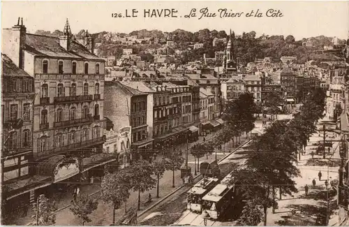 Le Havre - La Rue Thiers -42816