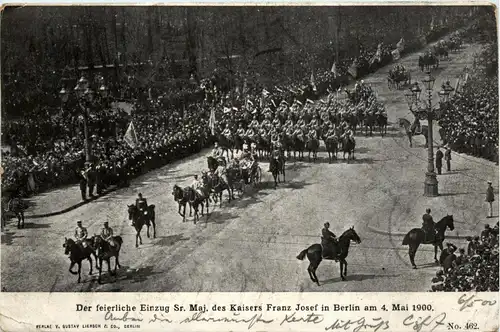 Berlin - Einzug Kaiser Franz Josef 1900 -421568