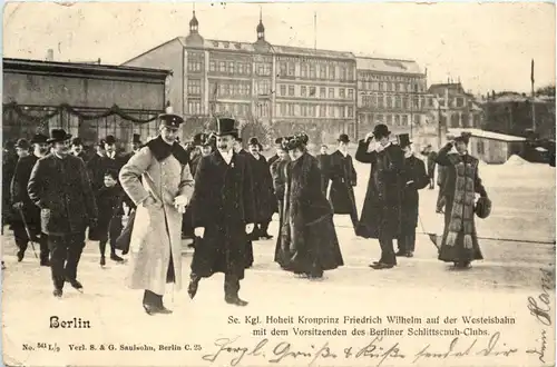 Berlin - Kronprinz Friedrich Wilhlem aufder Westeisbahn -421696