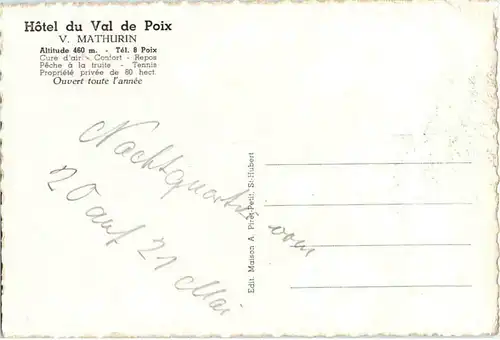 Poix-Saint-Hubert - Hotel du Cal de Poix -43290