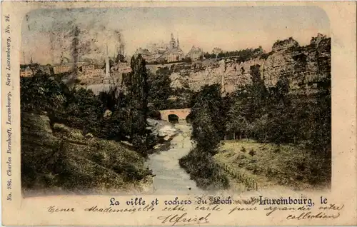 Luxembourg - La ville et rochers du Bock -42564