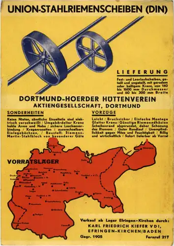 Union-Stahlriemenscheiben - Werbung -43362
