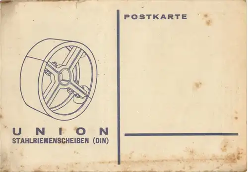 Union-Stahlriemenscheiben - Werbung -43362