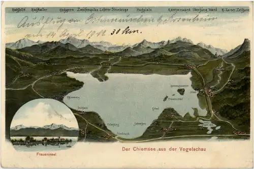 Der Chiemsee aus der Vogelschau -44146