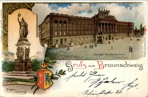 Gruss aus Braunschweig - Litho -44056