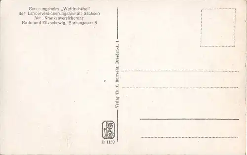 Radebeul-Zitzschewig - Genesungsheim Wattinshöhe -43958