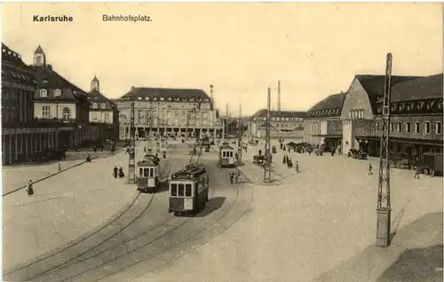 Karlsruhe - Bahnhofsplatz - Strassenbahn -43862