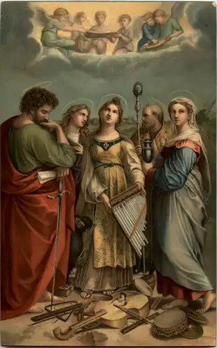 Heilige Cäcille - Künstler Raffaello Sanzio Dresden -45260