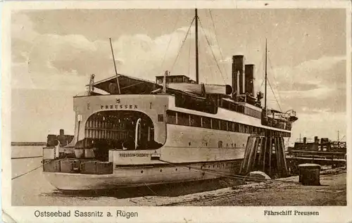 Ostseebad Sassnitz auf Rügen - Fährschiff Preussen -44748