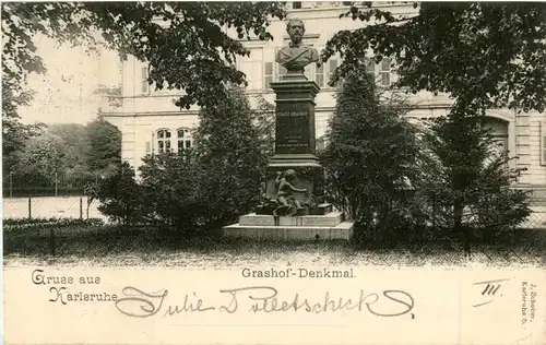 Gruss aus Karlsruhe - Grashof Denkmal -44650