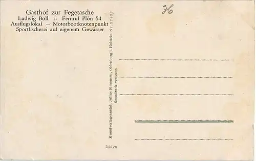 Spezial Karte durch die Holsteinische Schweiz Eutin Plön -44442