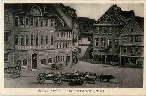 Alt-Meiningen - Landschafsgebäude Markt -45800