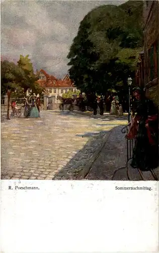 Dresden - Künstler R. Poeschmann Sommernachmittag -45188