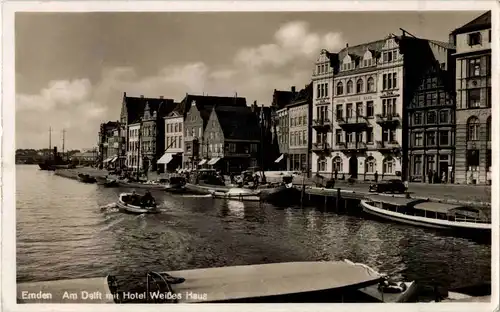 Emden - Am Delft mit Hotel Weisses Haus -44802