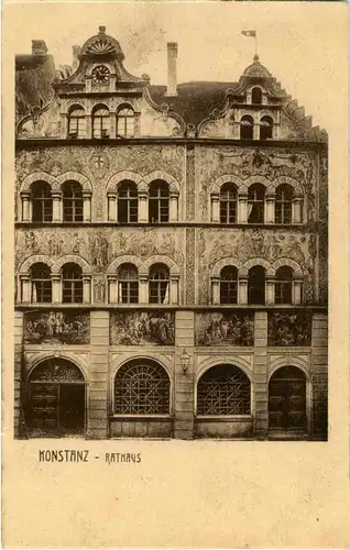 Konstanz - Bahnhofplatz mit Reichspost -44624
