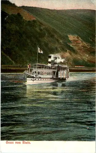 Gruss vom Rhein - Dampfer -45290
