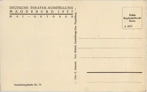 Magdeburg - Deutsche Theater Ausstellung 1927 -45866