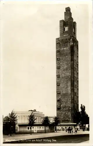 Magdeburg - Der Turm am Adolf Mittag See -45896
