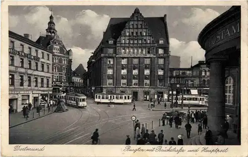 Dortmund - Burgtor mit Brückstrasse -46056