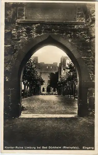 Kloster-Ruine Limburg bei Bad Dürkheim - Eingang -45094