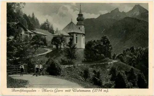 Berchtesgaden - Maria Gern mit Watzmann -45522