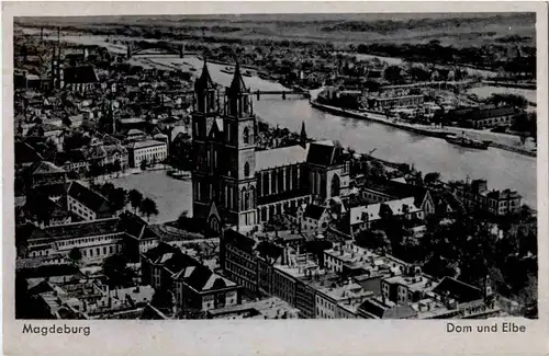 Magdeburg - Dom und Elbe -45818