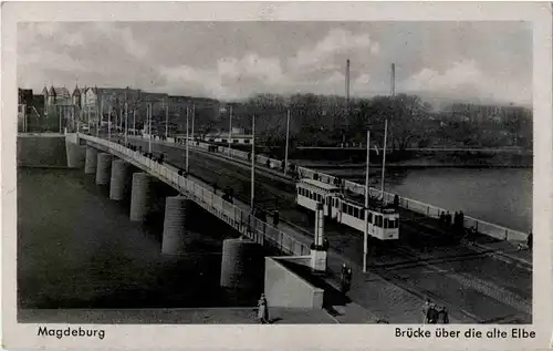 Magdeburg - Brücke über die alte Elbe -45882