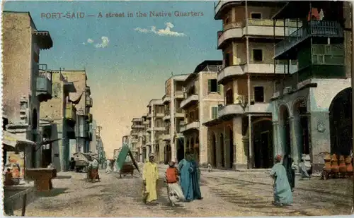 Port-Said - A street in the Native Quarter -48052