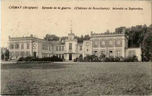 Chimay - Episode de la guerre Chateau de Beauchamp -48112