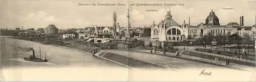 Düsseldorf - Kunst und Gartenbauausstellung 1904 - Klappkarte -46982