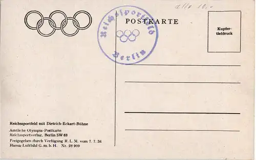 Berlin - Reichssportfeld - Olympische Spiele -46438