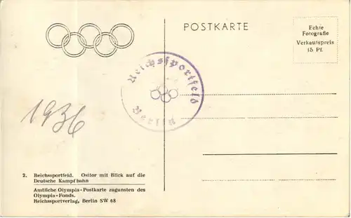 Berlin - Reichssportfeld - Olympische Spiele -46442