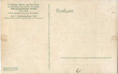 Dresden - Stadt Postbote 1830 -46284