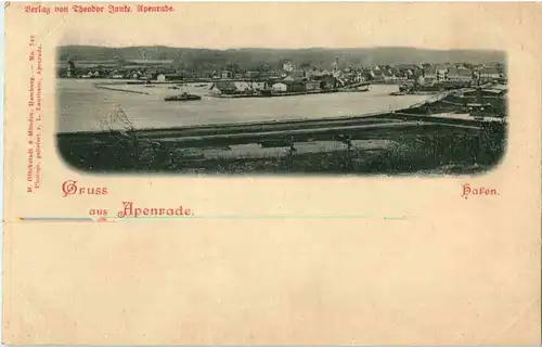 Gruss aus Apenrade - Hafen -48978