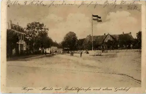 Hoyer - Markt mit Bahnhofstrasse -48836