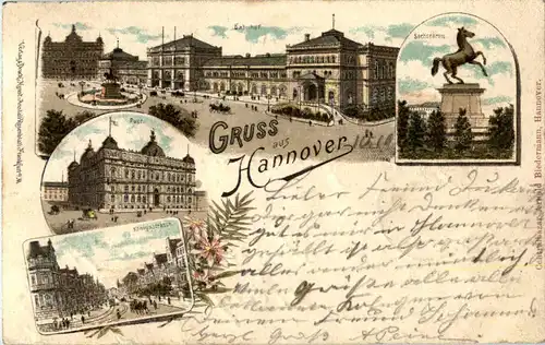 Gruss aus Hannover - Litho -51300