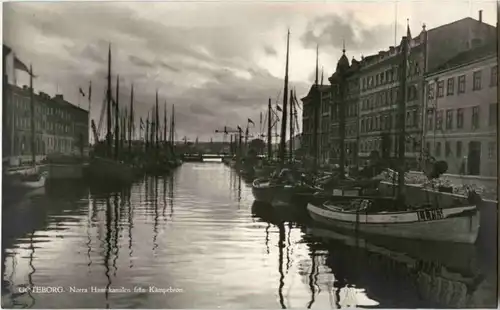 Göteborg - Norra Hamnkanalen fran Kämpebron -49242