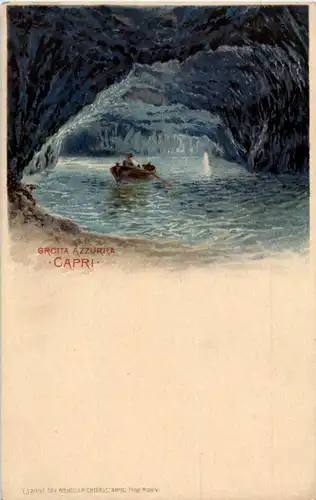 Capri - Grotta Azzurra - Litho -49888
