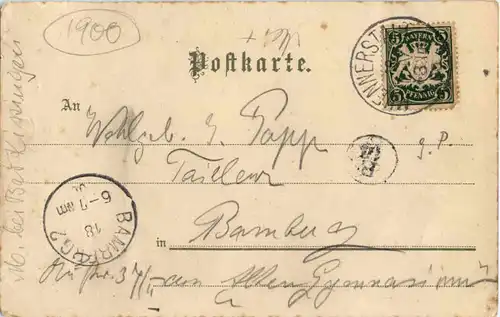 Münnerstadt - Jörgenthor - Litho -51406