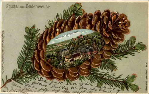 Gruss aus Badenweiler - Litho -51540
